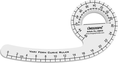 

LINOGRAPH CQV02 VARY FORM Ruler(Set of 1, White)
