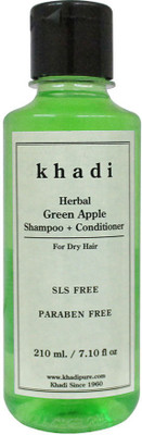 

Khadi Herbal Green Apple Shampoo + Conditioner SLS-Paraben Free(210 ml)