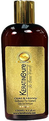 

Keratin Cure Sulfate Free ColorKeratin Shampoo BioBrazilian Post Daily Use Gold & Honey(120 ml)