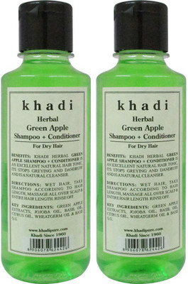 

Khadi Herbal Green Apple Shampoo + Conditioner(420 ml)