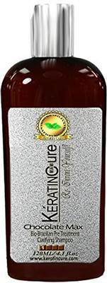 

Keratin Cure Clarifying Shampoo Chocolate Max Bio AntiResidue Purifying Deep Cleaning(120 ml)