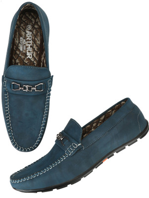 

Arthur Men's Blue PU Loafers For Men(Blue
