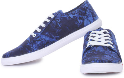 

D-SNEAKERZ Canvas Sneakers For Men(Blue, White