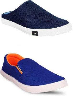 

STYLIVO Loafers Combo pack For Men's Slip On Sneakers For Men(Multicolor, Blue+orange