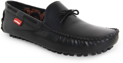 black casual loafers