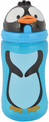 

Mummamia Penguin Ergonomic Spill-Proof Water Sipper Bottle (Blue)(Blue)