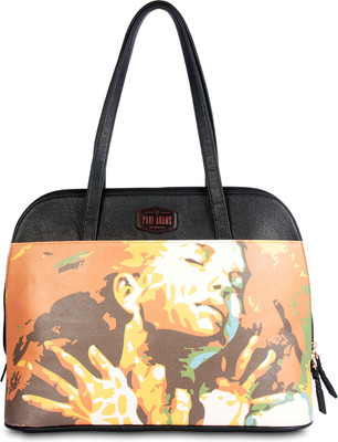 

Paul Adams Women Casual Black PU Hand-held Bag
