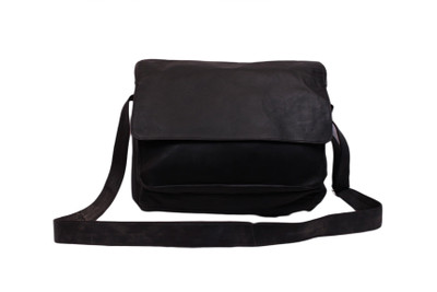 

SS Leathers Women Black Leatherette Sling Bag