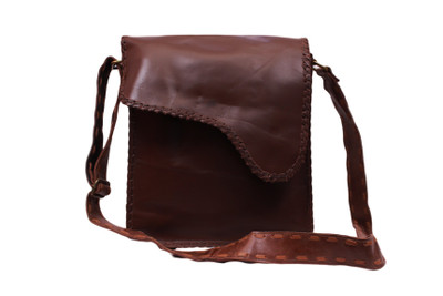 

SS Leathers Women Brown Leatherette Sling Bag