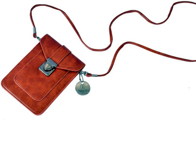 

RHHENSO Women Brown PU Sling Bag
