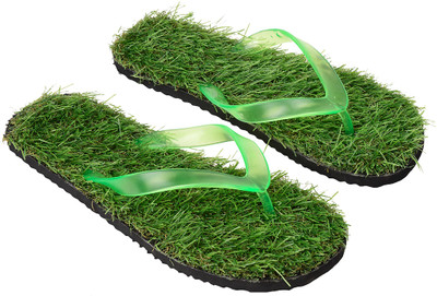 

ILU Super Comfortable Grass Slipper for Men Slippers, Green