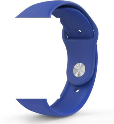 

SPARXON Soft Silicon Indigo Replacement Band For Apple Watch Series 3 Aluminum 38mm Smart Watch Strap(Blue)
