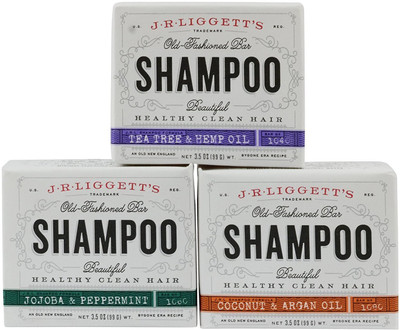 

J.R. Liggett's Old Fashioned Shampoo Bar (Variety 3 Pack)(99 g, Pack of 3)
