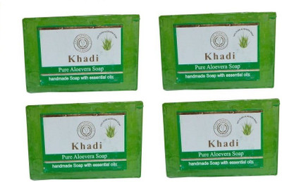 

PARVATI KHADI Aloevera Soap 125 gm (Pack of 4)(125 g, Pack of 4)