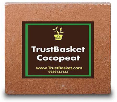 

TrustBasket Coco Peat Block (5kg block) - Expands to 75 litres of cocopeat powder Soil Manure(5 kg Cake)
