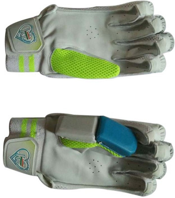 

kts KTS25 Batting Gloves (Free Size, White, Green), White 02
