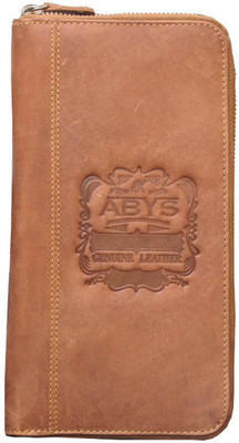 

ABYS 100% Genuine Leather 10 Card Holder(Set of 1, Tan)