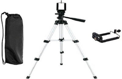 

Spring Jump 3110 3-Way Head Rotation Adjustable Aluminum 35cm To 102cm Extendable Camera-Tripod With Bracket And Bag Tripod (Silver, Supports Up to 1000 g) Tripod Kit(Silver, Supports Up to 1500 g)