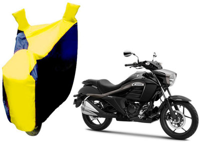 AUTO PEARL Two Wheeler Cover for Suzuki(GSX, Yellow, Blue)