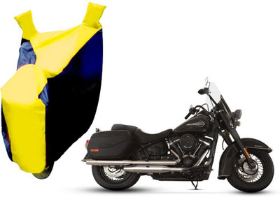 AUTO PEARL Two Wheeler Cover for Harley Davidson(Diavel, Yellow, Blue)