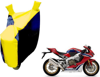 AUTO PEARL Two Wheeler Cover for Honda(CBR 1000RR, Yellow, Blue)