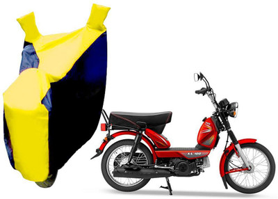 AUTO PEARL Two Wheeler Cover for TVS(Heavy Duty Super XL, Yellow, Blue)