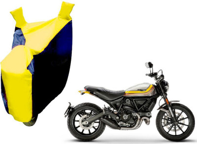 AUTO PEARL Two Wheeler Cover for Ducati(Scrambler, Yellow, Blue)