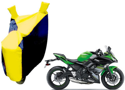 AUTO PEARL Two Wheeler Cover for Kawasaki(Ninja, Yellow, Blue)