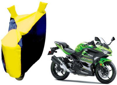 AUTO PEARL Two Wheeler Cover for Kawasaki(Ninja, Yellow, Blue)