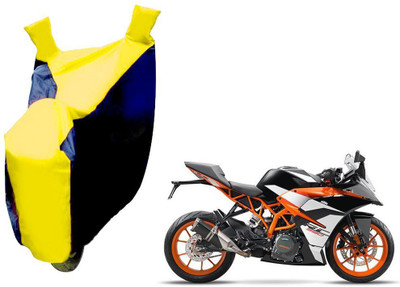 AUTO PEARL Two Wheeler Cover for KTM(RC 390, Yellow, Blue)