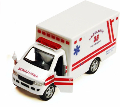 

Kinsmart Rescue Team Ambulance, White(White)