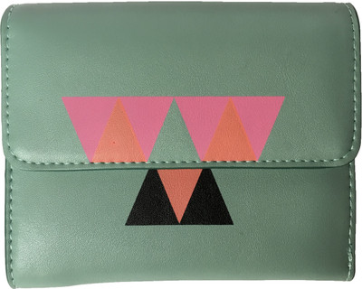 

Regiis Women Casual Green Artificial Leather Wallet(6 Card Slots)