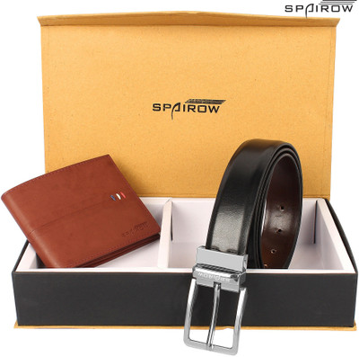 

Spairow Men Brown Genuine Leather Wallet(6 Card Slots)