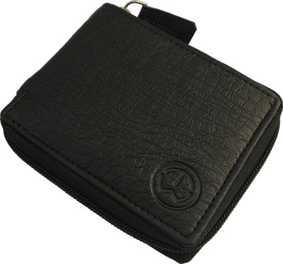 

InW Men Black Artificial Leather Wrist Wallet(4 Card Slots)