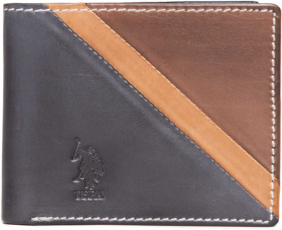 

U.S. Polo Assn Men Blue Genuine Leather Wallet(8 Card Slots)