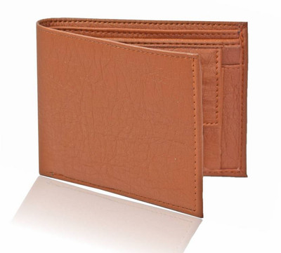 

Just Leather Men Tan Artificial Leather Money Clip(6 Card Slots)