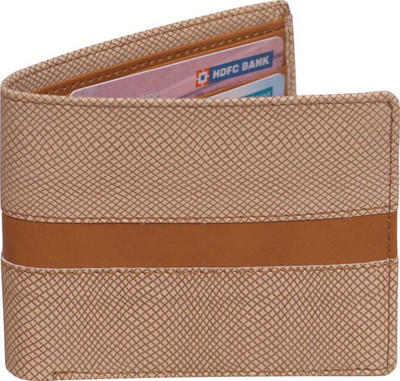ibex Boys Tan Genuine Leather Wallet(5 Card Slots)
