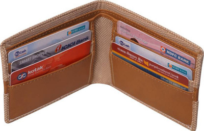 

ibex Boys Tan Genuine Leather Wallet(6 Card Slots)