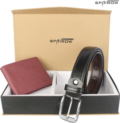 

Spairow Men Multicolor Genuine Leather Wallet(6 Card Slots), Red
