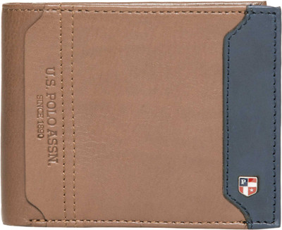 

U.S. Polo Assn Men Brown Genuine Leather Wallet(7 Card Slots)