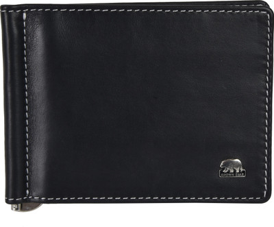 BROWN BEAR Men Black, Red Genuine Leather Wallet(6 Card Slots)