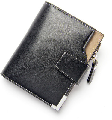 

SPL Men Black Artificial Leather Wallet(7 Card Slots)