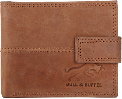 

BULL & BUFFEL Men Tan Genuine Leather Wallet(4 Card Slots), Tan-01