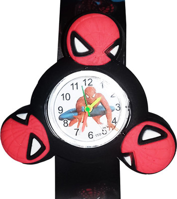 PureDeals PD_69 Spiderman Figdet Spinner CUM Analog Strap Watch For Kids Kids Character Watches (Spinner Toy) Watch - For Boys & Girls