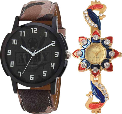 

OpenDeal Combo Pack 2 Best Designer Charming Attractive Style Watch For Men & Women ODSUN03 Watch - For Boys & Girls