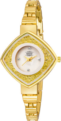 

EDMOND BEAUTIFUL ANALOG DESIGNER WATCH FOR MEN & WOMEN ED 047 GOLD Watch - For Girls