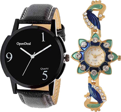 

OpenDeal Combo Pack 2 Best Designer Charming Attractive Style Watch For Men & Women ODSUNG06 Watch - For Boys & Girls