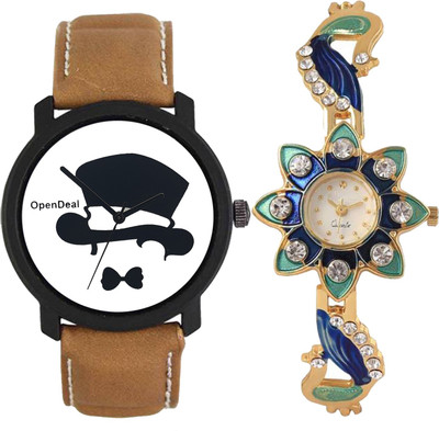 

OpenDeal Combo Pack 2 Best Designer Charming Attractive Style Watch For Men & Women ODSUNG18BOO Watch - For Boys & Girls