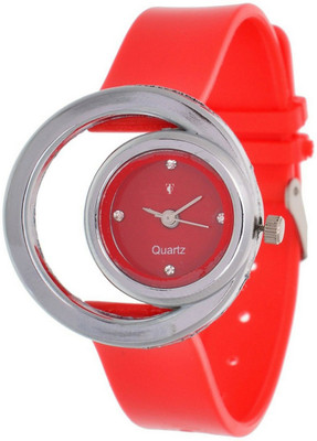 

Orayan New Round Dial Red Analogue Watch - For Girls