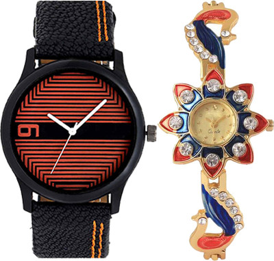 

OpenDeal Combo Pack 2 Best Designer Charming Attractive Style Watch For Men & Women ODSUNTW01O Watch - For Boys & Girls
